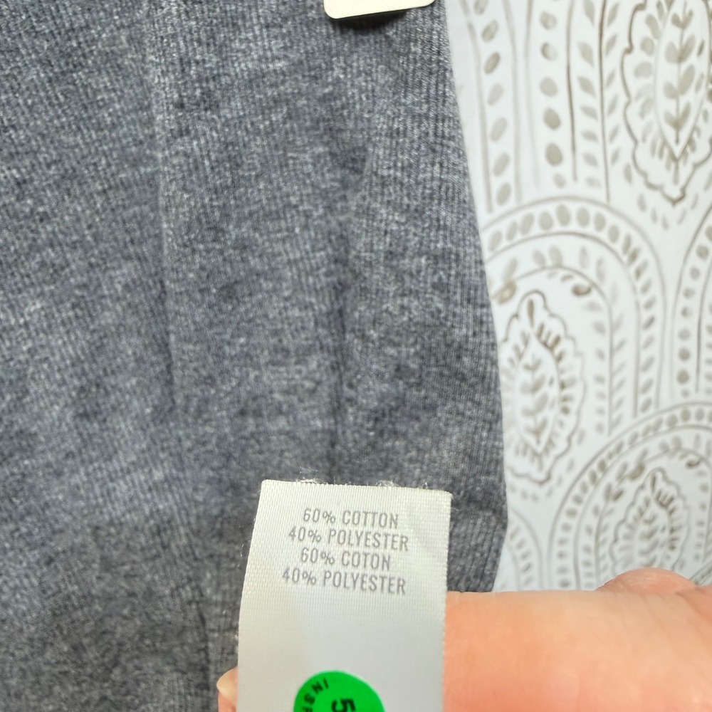 Aerie Tank Top Womens Small‎ Gray Ribbed Racerback Scoop Neck Cotton Blend NWT - Picture 5 of 6